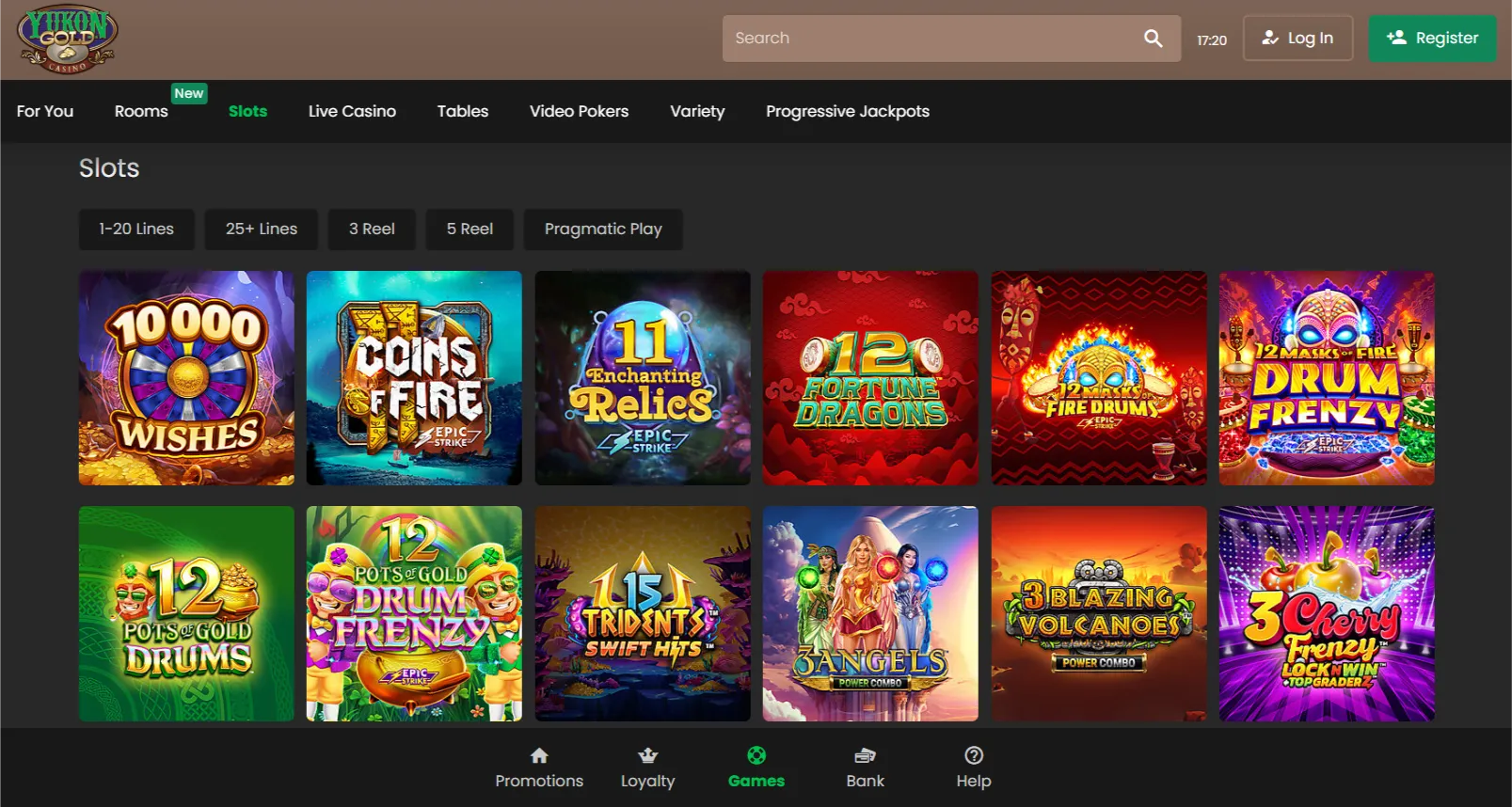 Games, slots, and live tables on the platform – Yukon Gold Casino